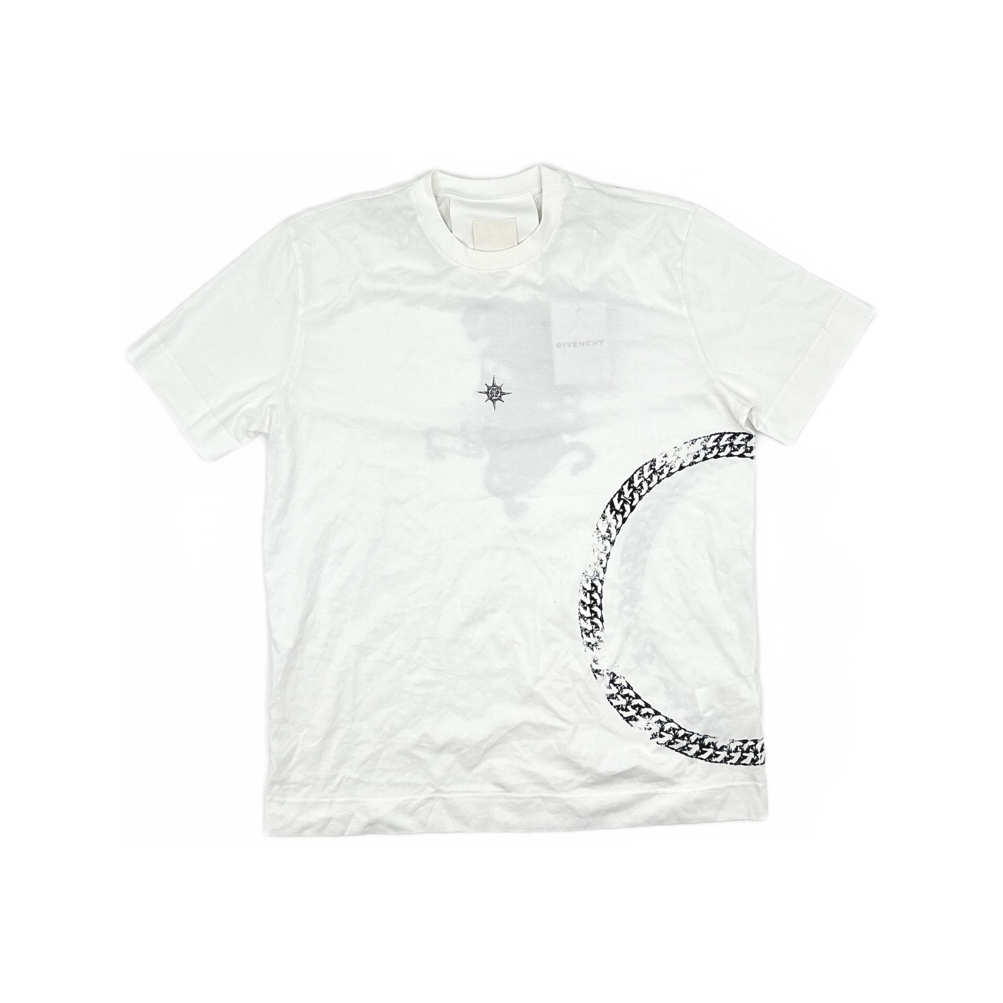 Givenchy Givenchy Chain Graphic T-Shirt White XL Size US XL / EU 56 / 4 - 1 Thumbnail
