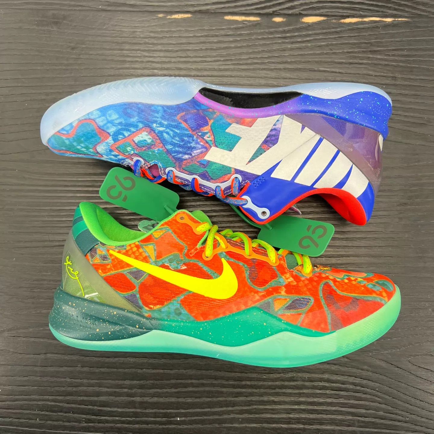 Nike ZK8 Orange & Blue Colorblocked 40.5 Size US 7.5 / EU 40-41 - 3 Thumbnail