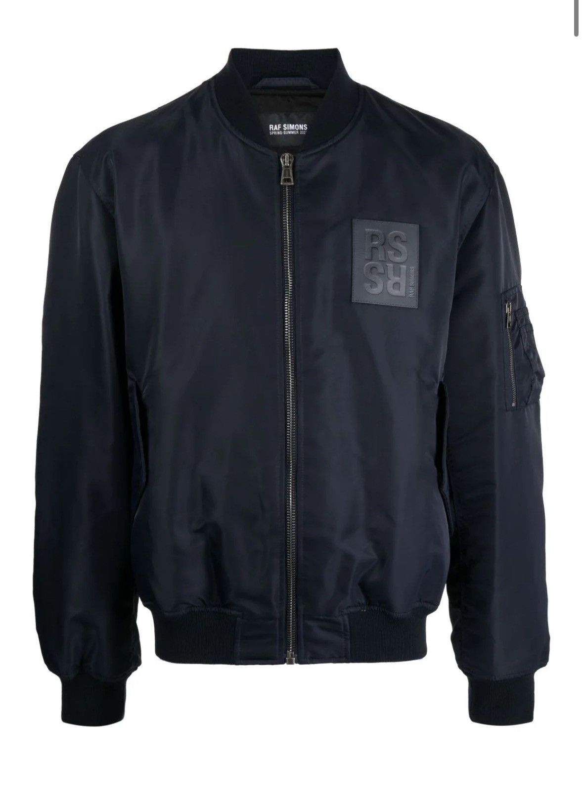 Raf Simons Raf Simons SS23 Leather Patch Logo Bomber Jacket Size US L / EU 52-54 / 3 - 6 Thumbnail