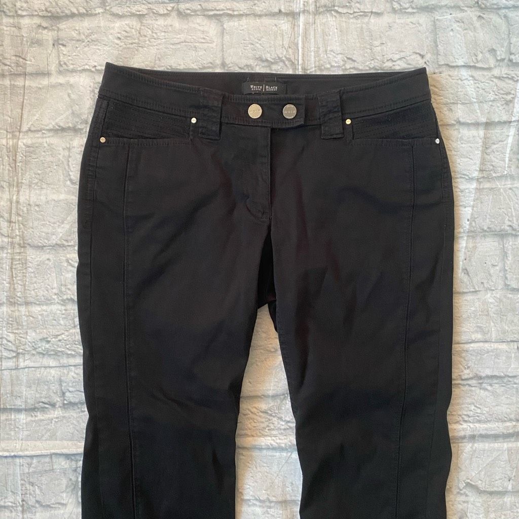 White House Black Market White House black market Noir women 8 crop pants w/zipper ba Size 30" / US 8 / IT 44 - 2 Thumbnail