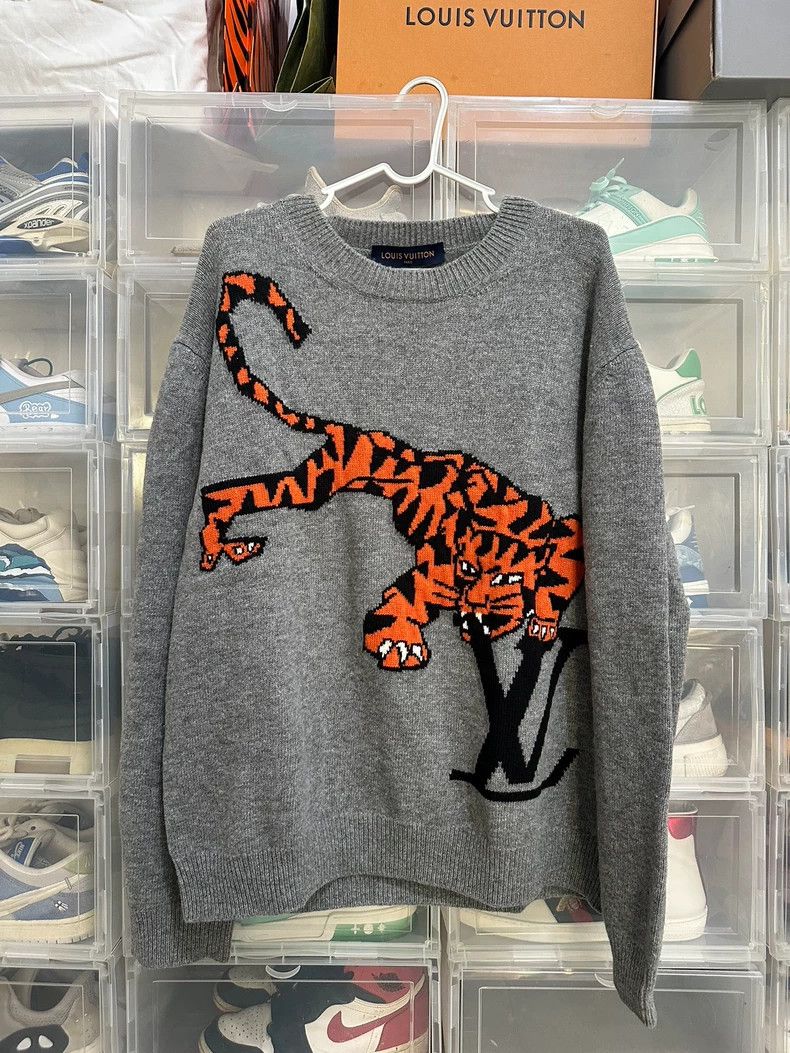 Louis Vuitton Louis Vuitton Tiger Embroidered Sweater | Grailed