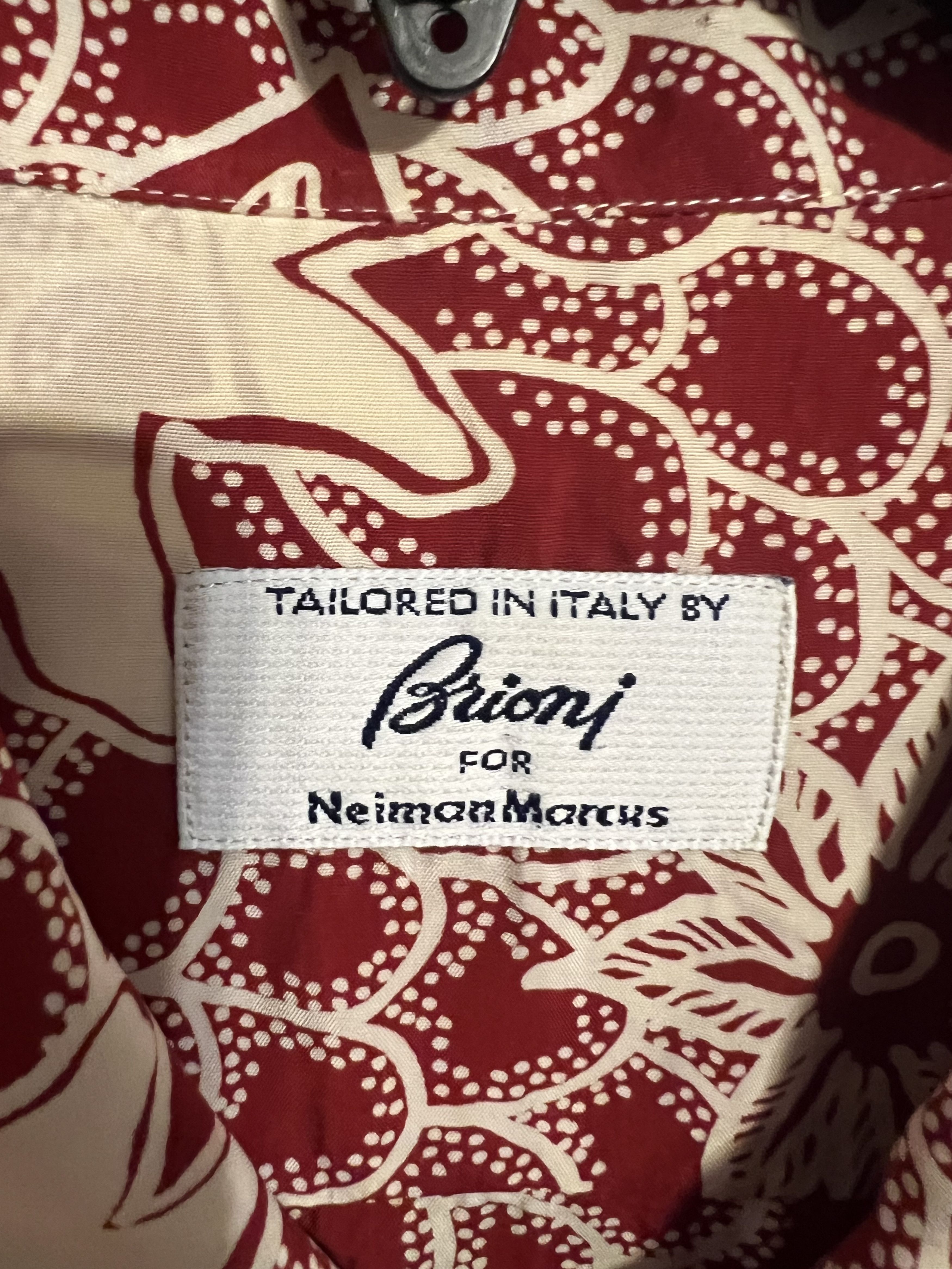 Other Vintage Brioni x Neiman Marcus 100% Silk Hawaiian Shirt Size US XL / EU 56 / 4 - 1 Thumbnail