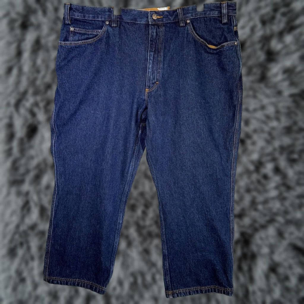 Denime Duluth Trading Men’s Crop Jeans 44×28 Blue Denim 100% Cotton Straight Leg Excell Jeans Crop Straight Men’s Denim Blue 44×28 Duluth Size US 44 / EU 60 - 1 Thumbnail