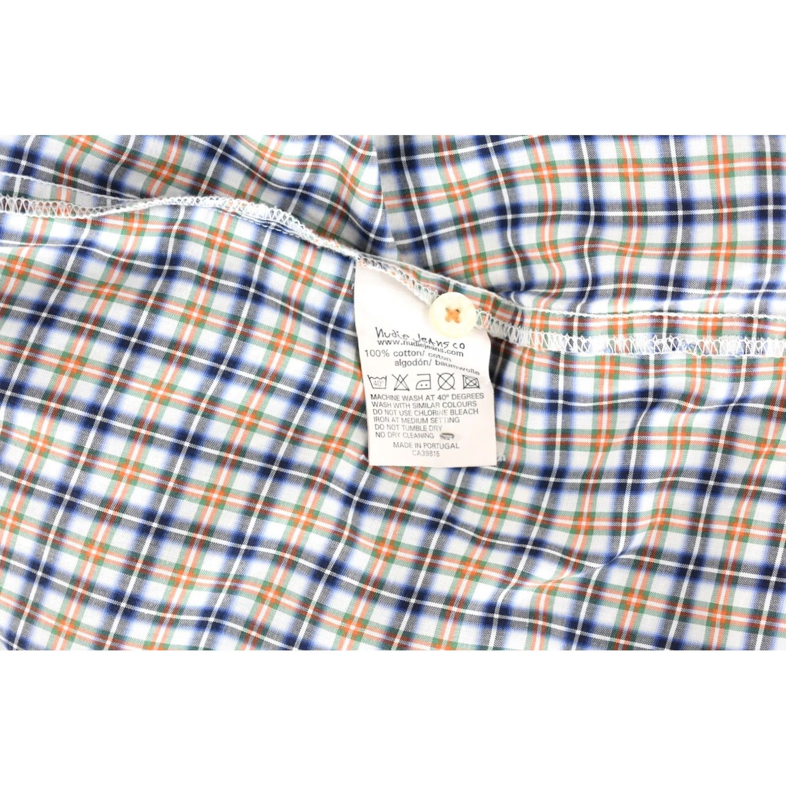 Vintage NUDIE Shirt Men M Short Sleeve Pattern Check Pockets Size US M / EU 48-50 / 2 - 5 Thumbnail