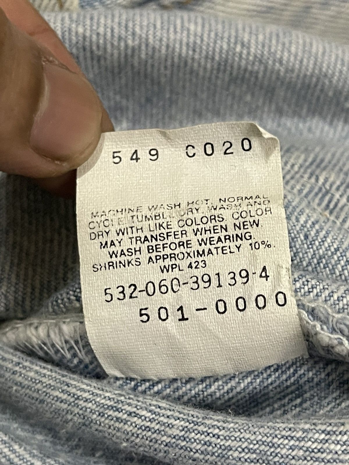 Levi's Vintage 80s Levis 501 Blue Wash Style Classic Jeans Size US 28 / EU 44 - 9 Thumbnail