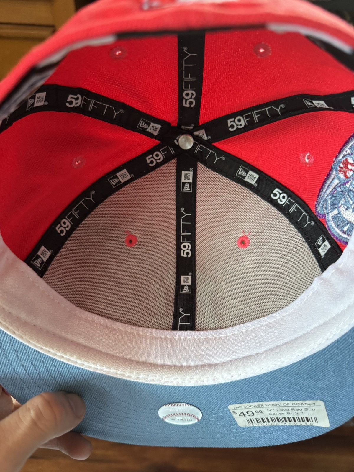 Hat Club Size 7 NY Yankees 2000 Subway Series Jae Tips Blue UV Size ONE SIZE - 6 Thumbnail