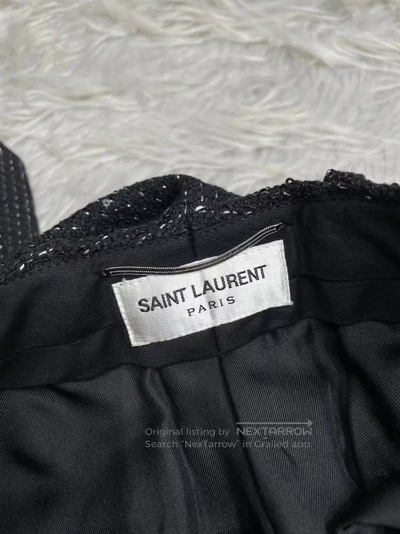 Saint Laurent Paris Saint Laurent Paris Luxury Beaded Trousers Size US 32 / EU 48 - 6 Thumbnail