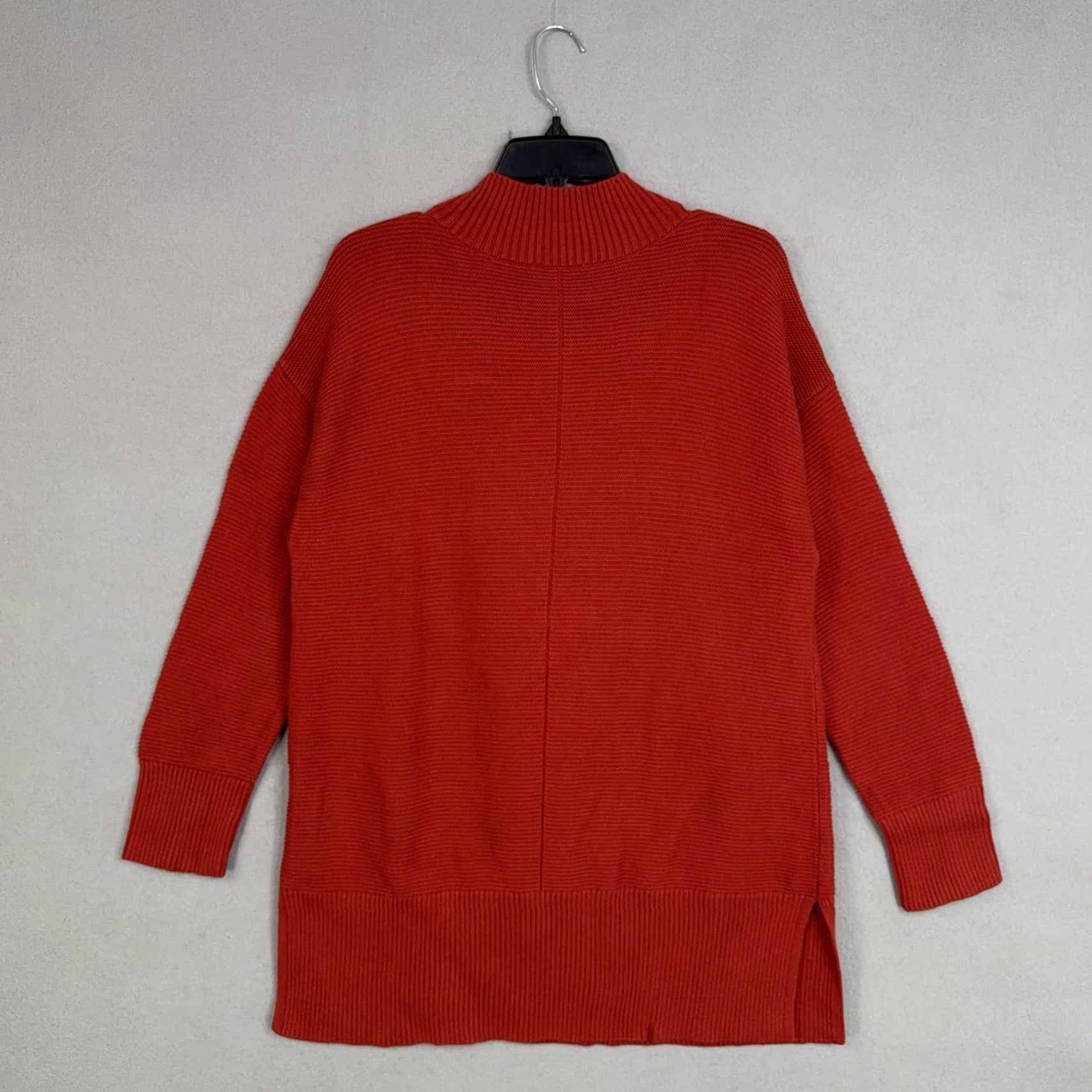 Talbots Talbots Sweater Tunic Womens 1X Red Ribbed Cozy Plus Soft Casual Knit Mock Neck Long Sleeve Size XL / US 12-14 / IT 48-50 - 6 Thumbnail