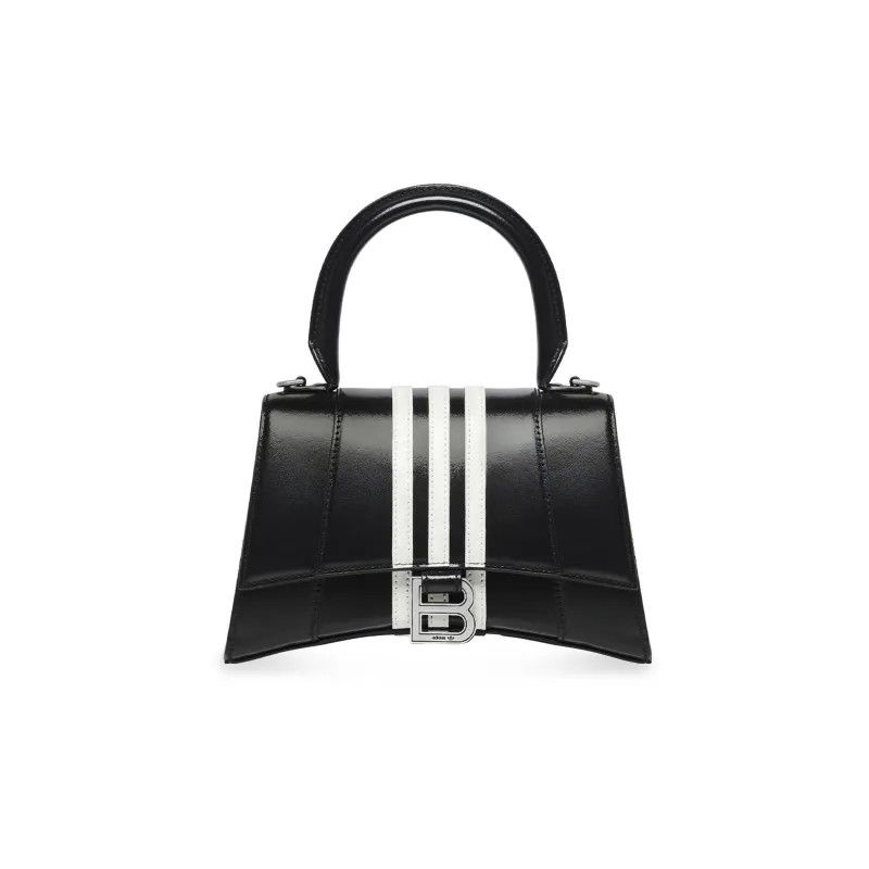 Adidas × Balenciaga o1s1rm1224 Size: OS / Hourglass Small Handbag in Black/White Size ONE SIZE - 1 Thumbnail