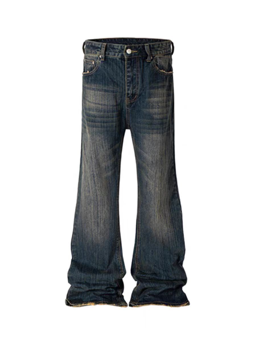 Japanese Brand × Jean High street bamboo texture style retro bootcut baggy jeans Size US 32 / EU 48 - 5 Thumbnail