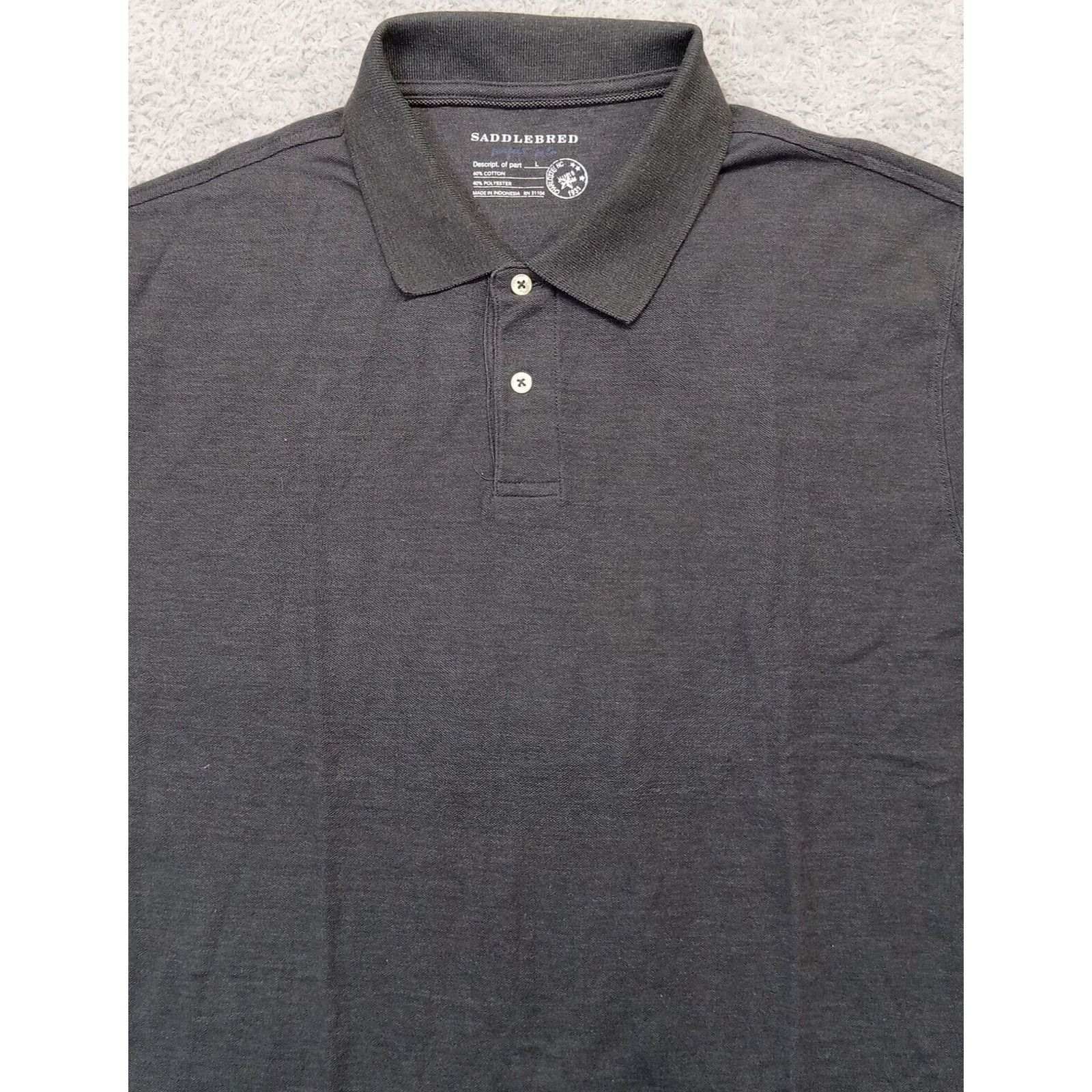 Saddlebred Saddlebred Polo Shirt L Men's Perfect Short Sleeve Grey Size US L / EU 52-54 / 3 - 2 Thumbnail