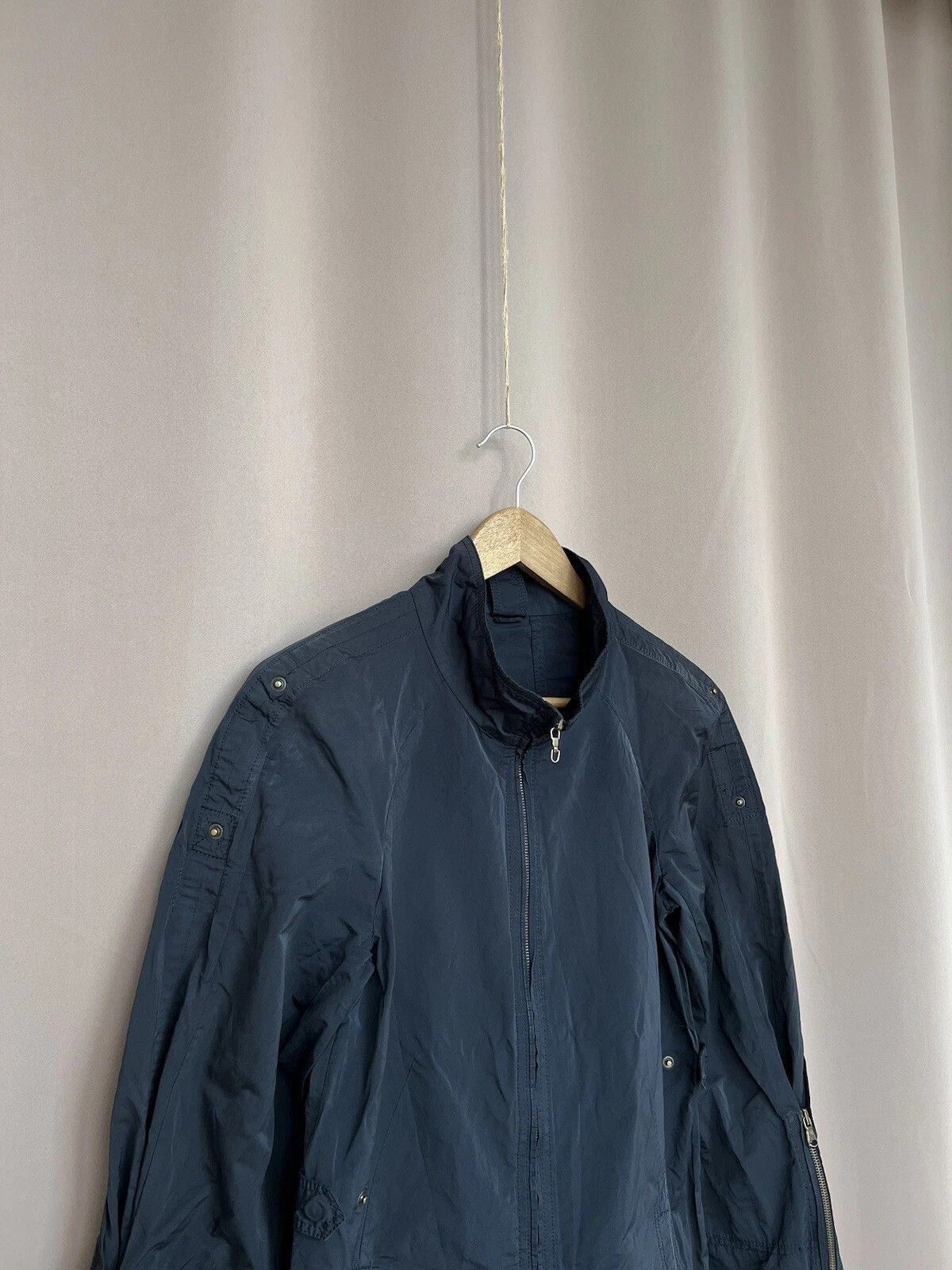 Brunello Cucinelli Brunello Cucinelli Jacket Womens Size 42 or M Navy Full Zip Size M / US 6-8 / IT 42-44 - 3 Thumbnail