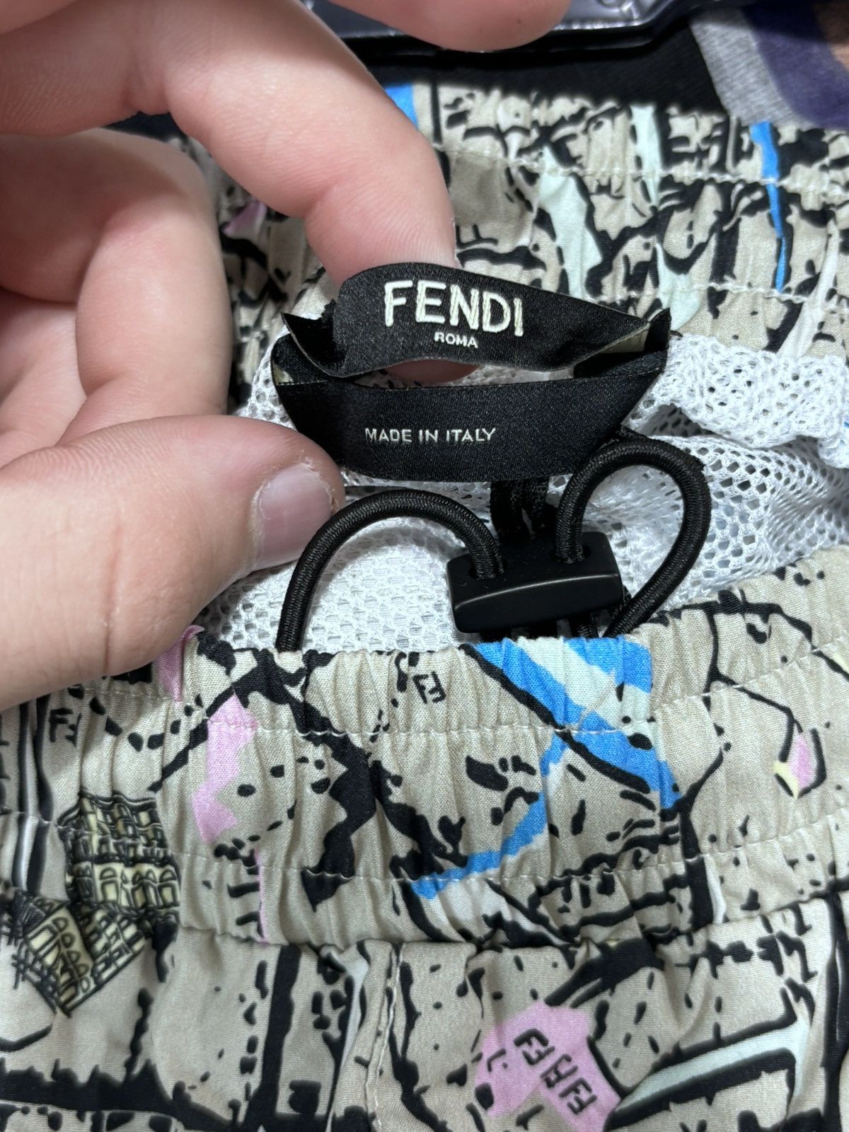 Fendi FENDI Abstract Map Print Bermuda Shorts Size US 34 / EU 50 - 4 Thumbnail