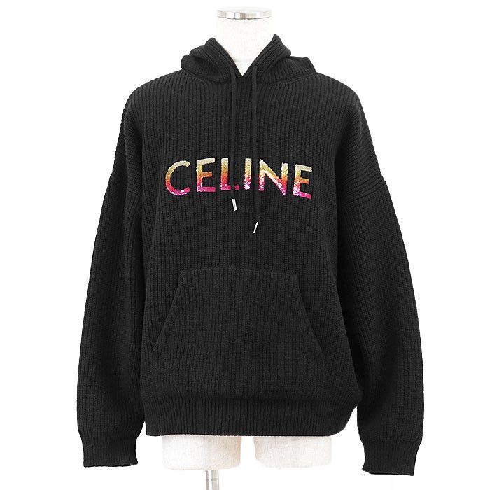 Celine Celine Celine Wool Knit Hoodie Cotton Sweatshirts & Hoodies DUTY FREE for USA Size ONE SIZE - 1 Thumbnail