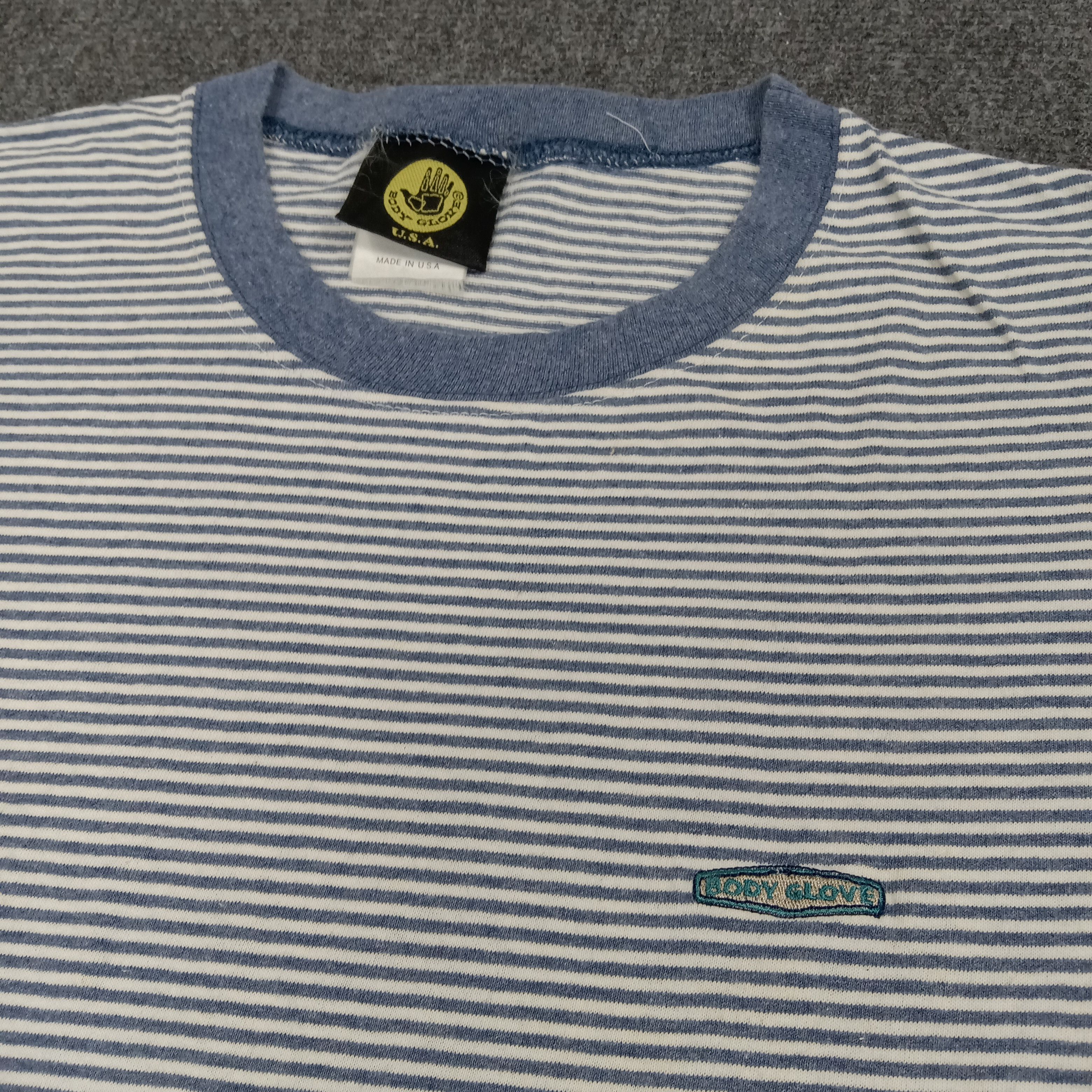 Body Glove × Vintage Body Glove American Retro Style Striped Tshirt Size US M / EU 48-50 / 2 - 2 Thumbnail