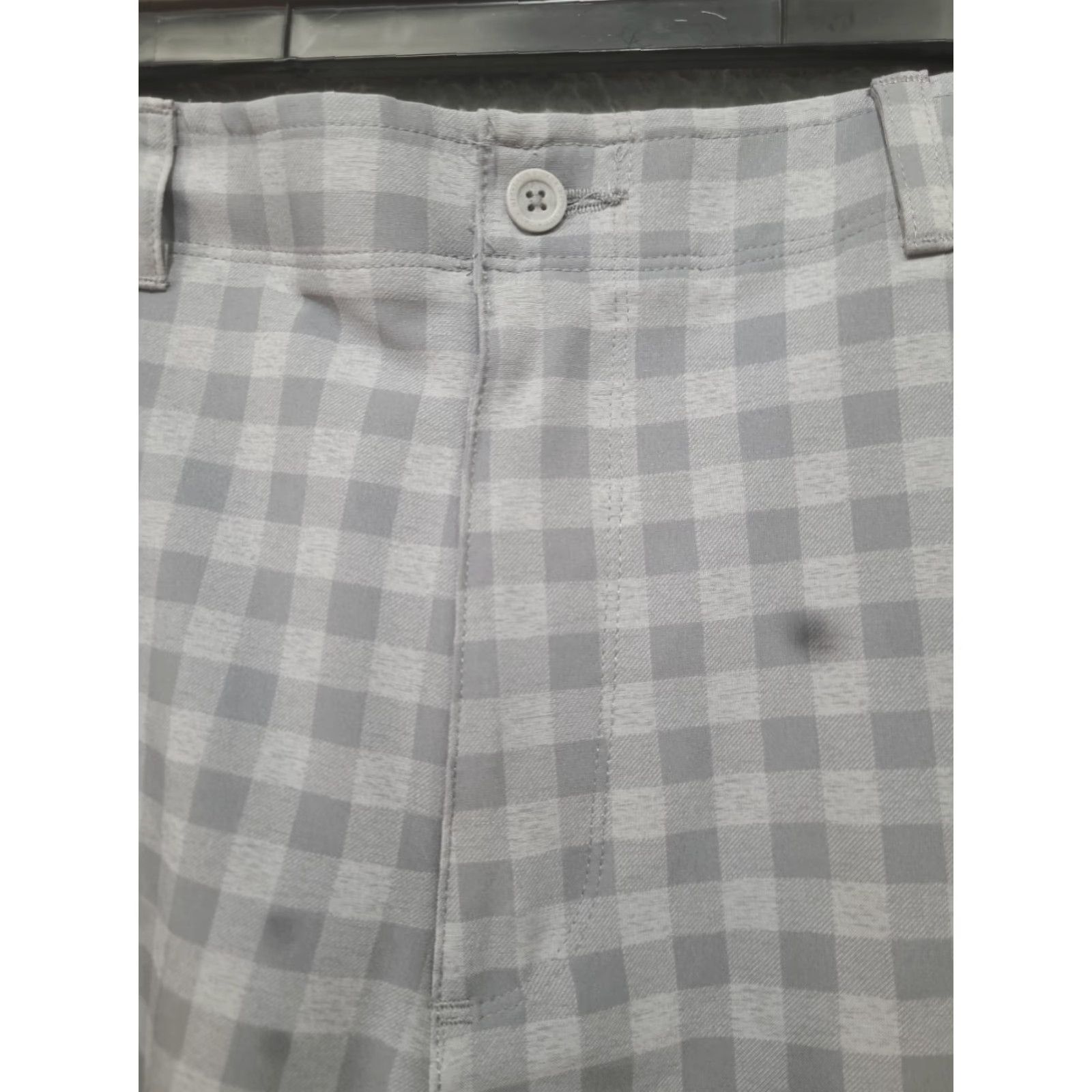 Vintage Jack Nicklaus Men's Plaid Short Pants Green Size 38 Flat Front Light Wt. Stretch Size US 38 / EU 54 - 4 Thumbnail