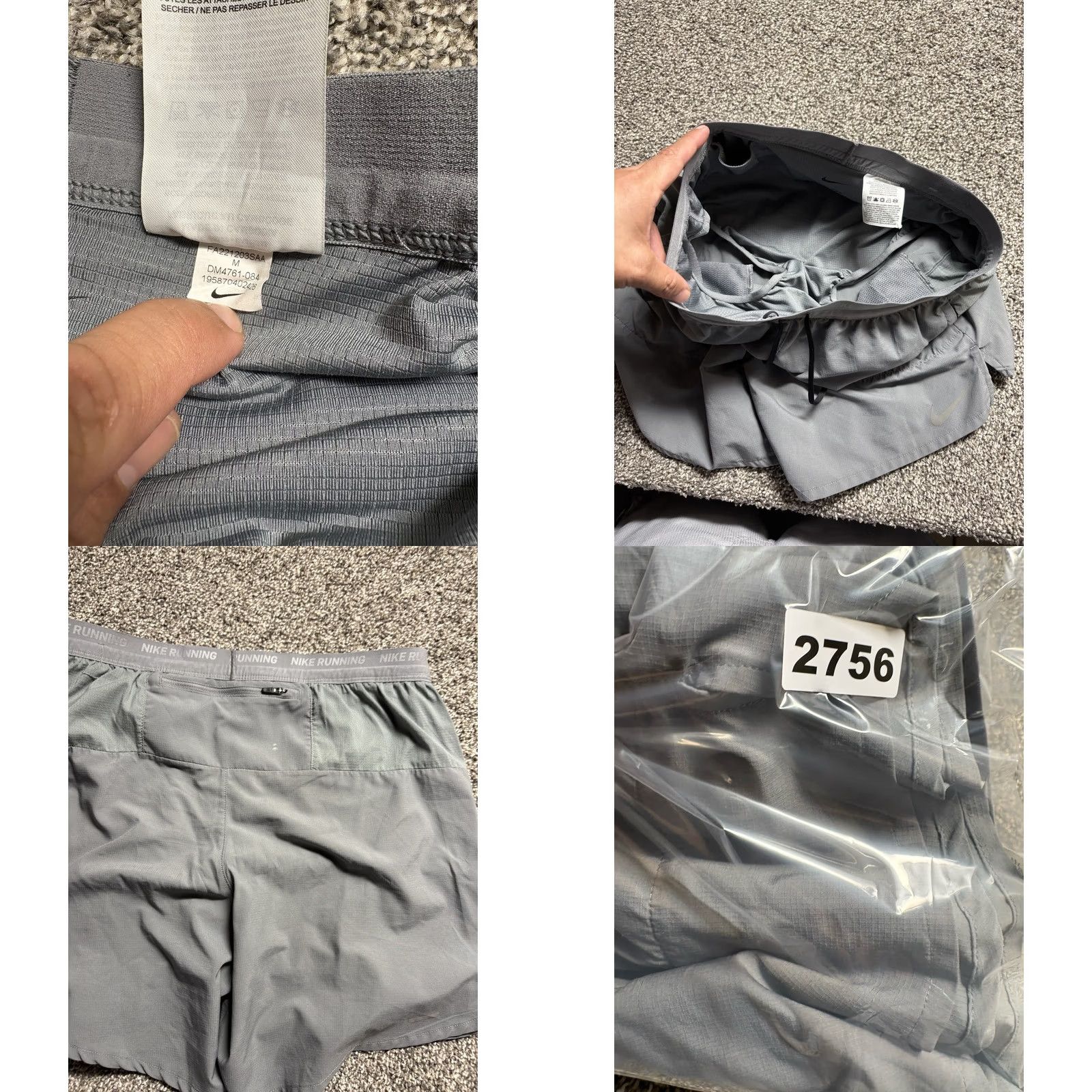 Nike Nike Flex Stride Running Shorts Mens Medium Gray 7” Brief Lined Gym DM4761 Size US 31 - 8 Thumbnail