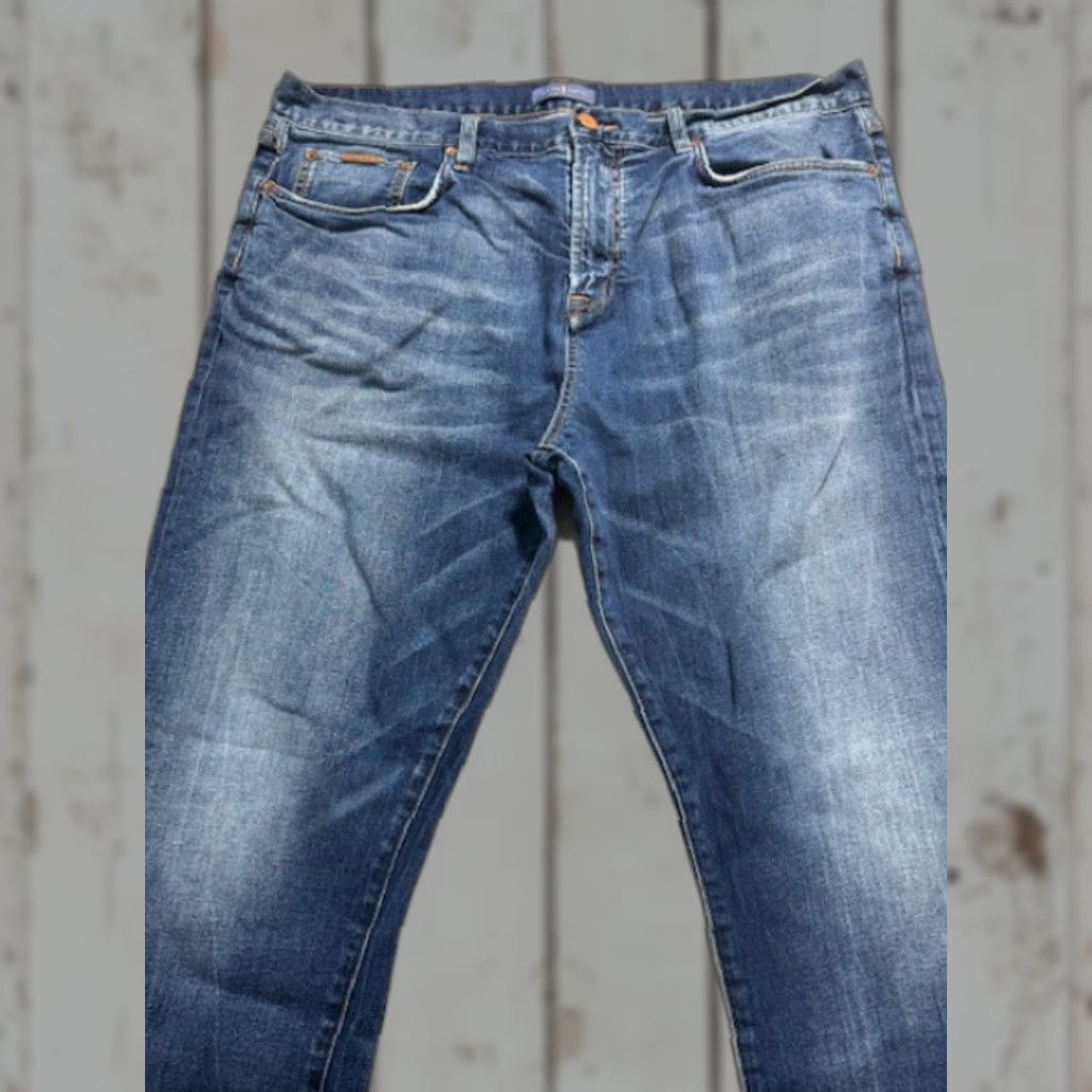 Vintage Davis Jacob Davis Denim Jeans Jeans 40x34 Medium Blue Regular Straight 5-Pocket Zip Mens Big & Tall Size US 40 / EU 56 - 1 Thumbnail