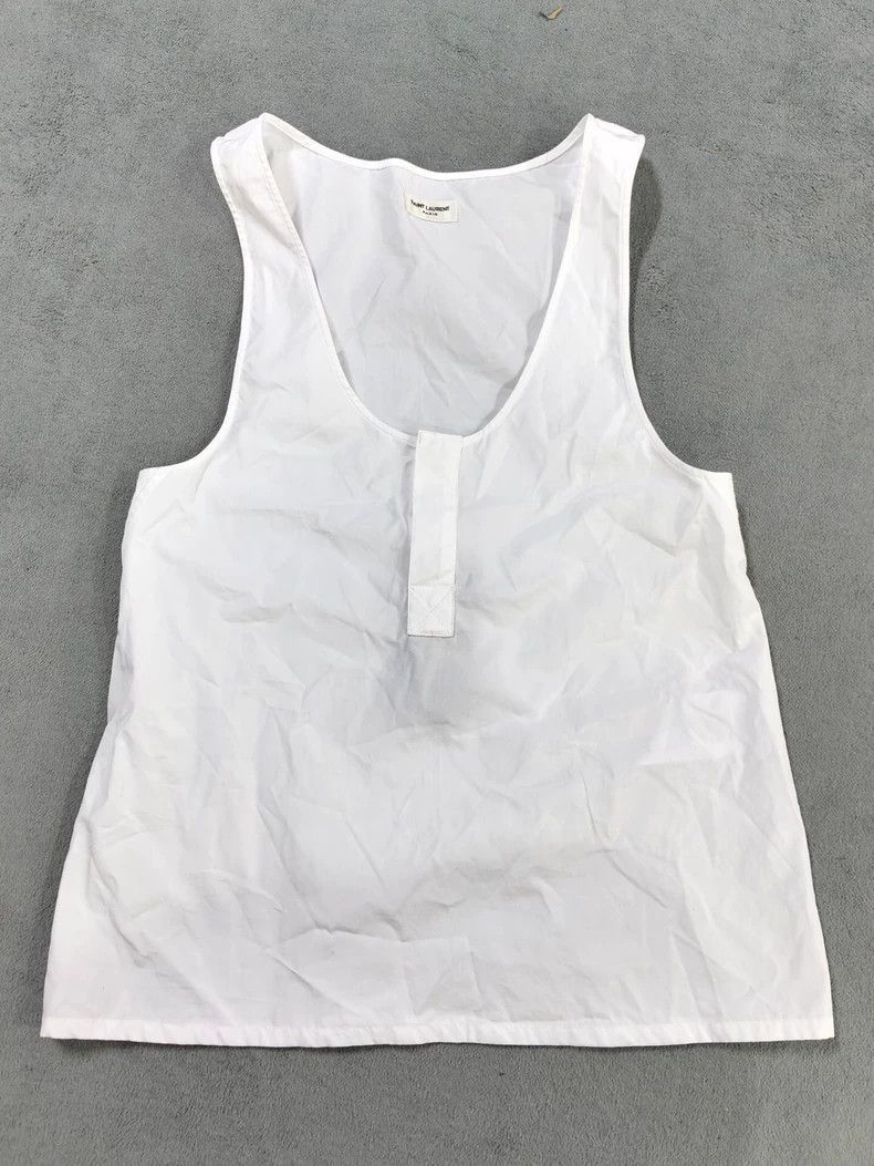 Saint Laurent Paris saint Laurent parisWhite vest 2503-Nextarrow Size XXS / US 00 / IT 34 - 1 Thumbnail