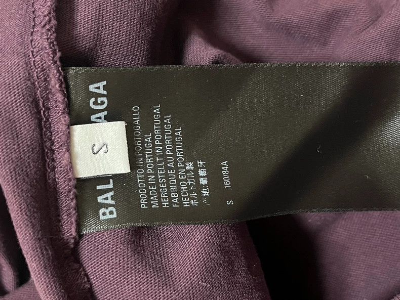 Balenciaga Balenciaga Washed grape purple double B small slogan logo Size US S / EU 44-46 / 1 - 5 Thumbnail