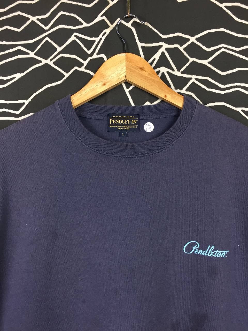 Pendleton × Vintage Vtg Pendleton Woolen Mills Navajo Aztec Style Longsleeve Tee Size US L / EU 52-54 / 3 - 6 Thumbnail