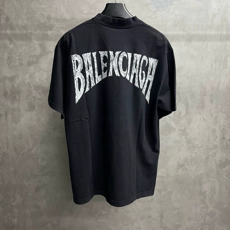 Balenciaga Balenciaga Black monogrammed architectural print crew neck Size US S / EU 44-46 / 1 - 7 Thumbnail