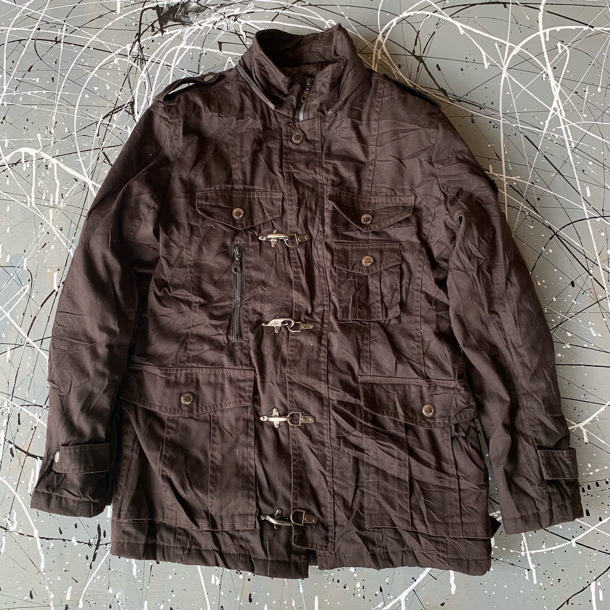 image of In The Attic Fireman Jacket in Black, Men's (Size Large)