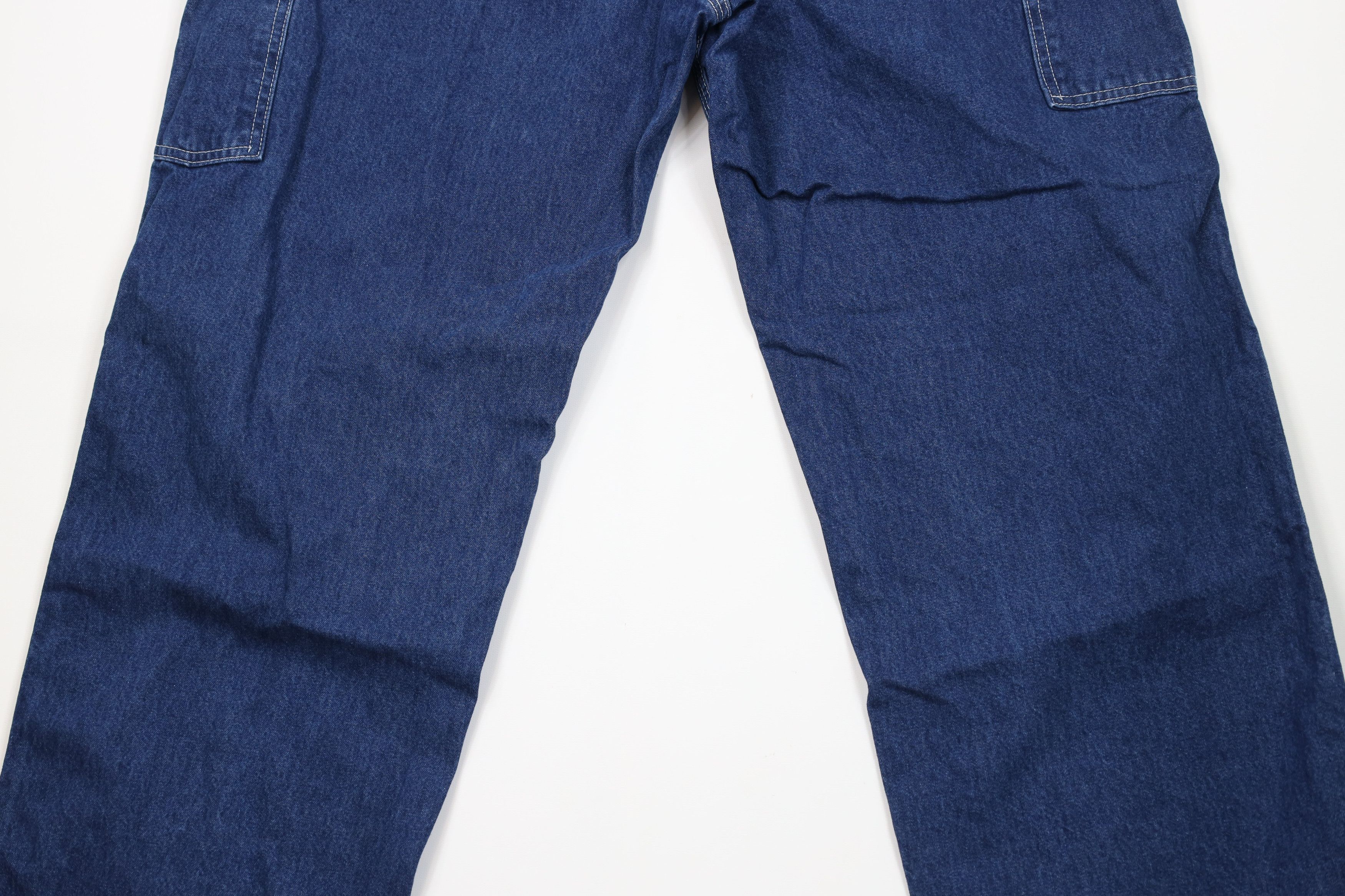 Carhartt Vintage Y2K Carhartt Spell Out Wide Leg Dungaree Jeans Blue Size US 38 / EU 54 - 9 Thumbnail