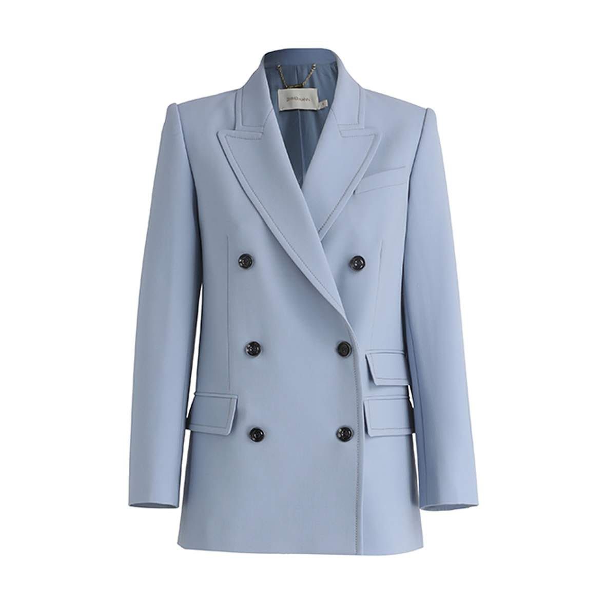Zimmermann oc11z0425 Lyrical Pocket Jacket in Blue Size S / US 4 / IT 40 - 1 Thumbnail