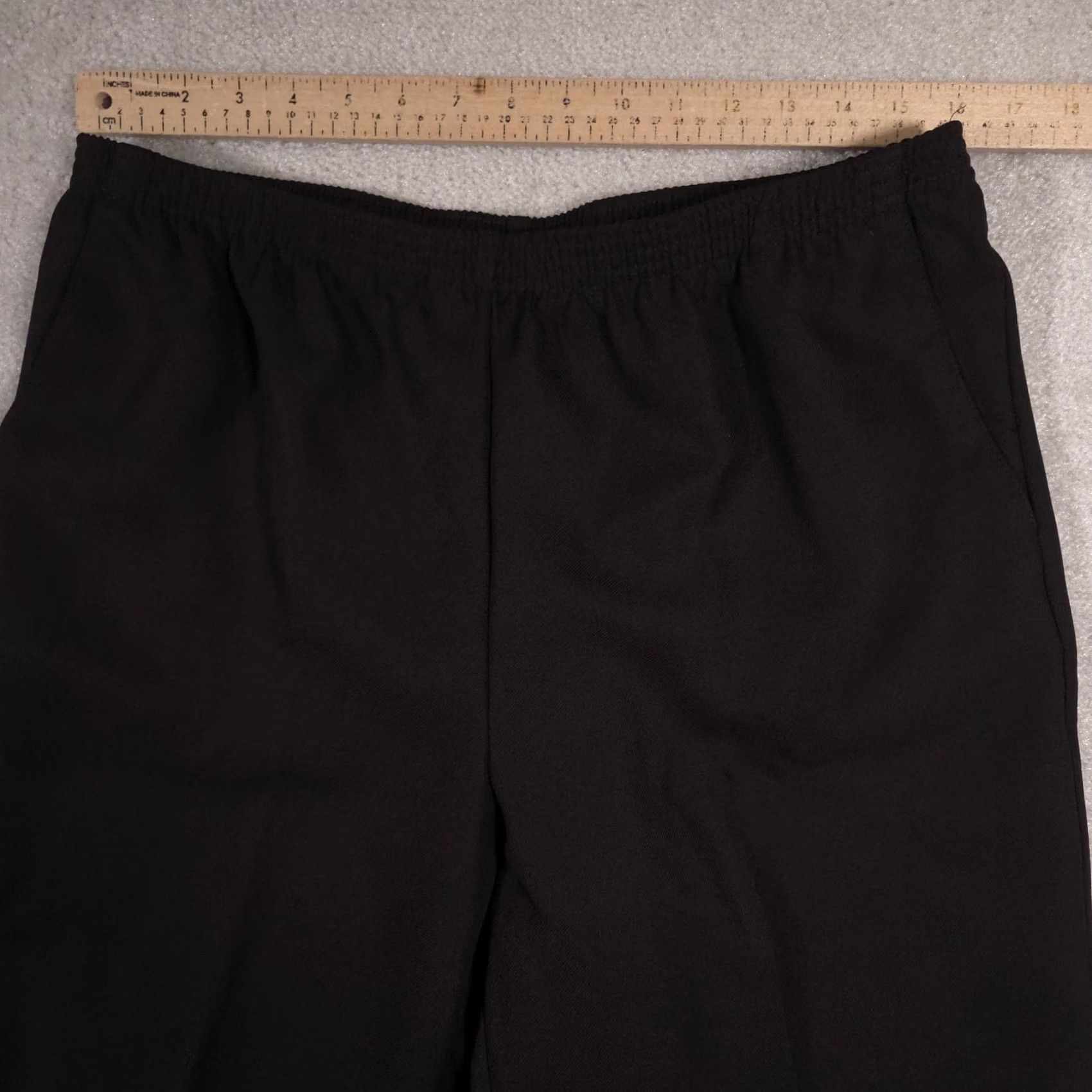 Vintage Alfred Dunner Dress Womens 14P Black Pants Stretch Pull Straight Leg Career Size 36" / US 14 / IT 50 - 5 Thumbnail