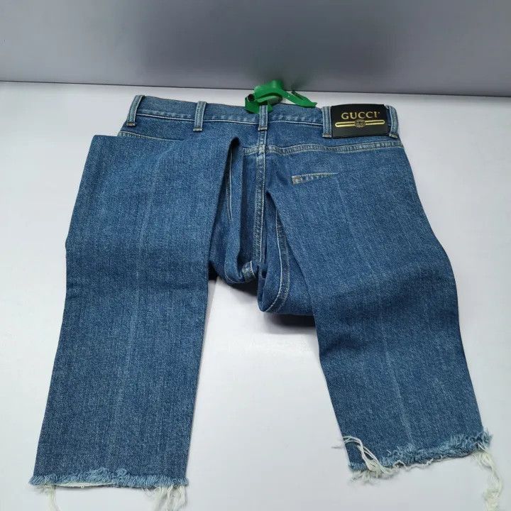 Gucci Gucci Gucci Blue Straight Leg Denim Pants for Men -2506 Size US 31 - 9 Thumbnail