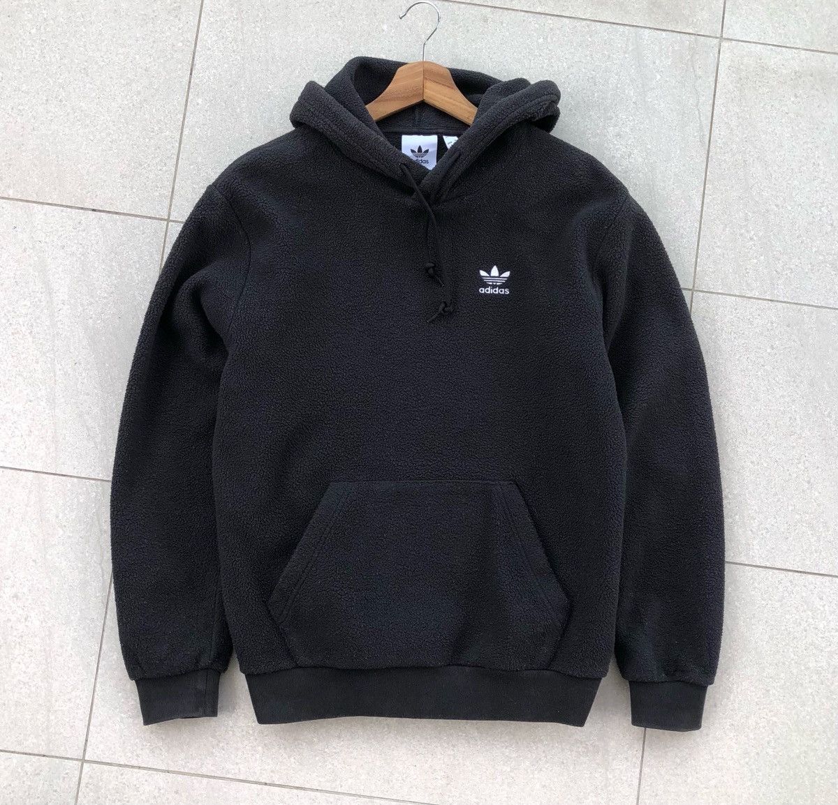 Adidas Adidas Trefoil Logo Fleece Men's Hoodie Black Size S / US 4 / IT 40 - 1 Thumbnail