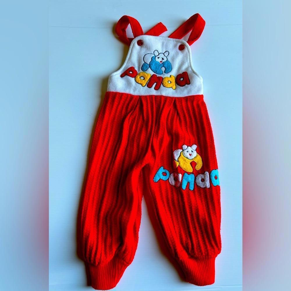 Designer Vintage 1990’s Panda Overalls Size ONE SIZE - 1 Thumbnail