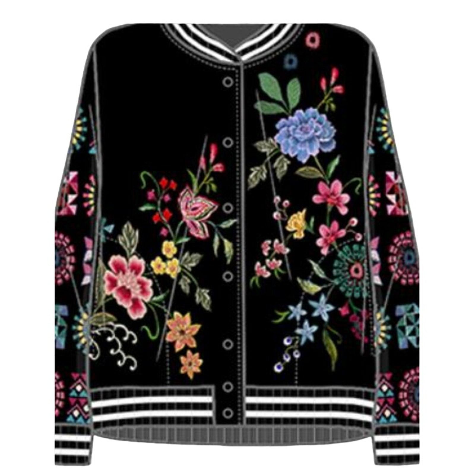 Johnny Was Johnny Was Joanna Embroidered Velvet Bolero Grailed