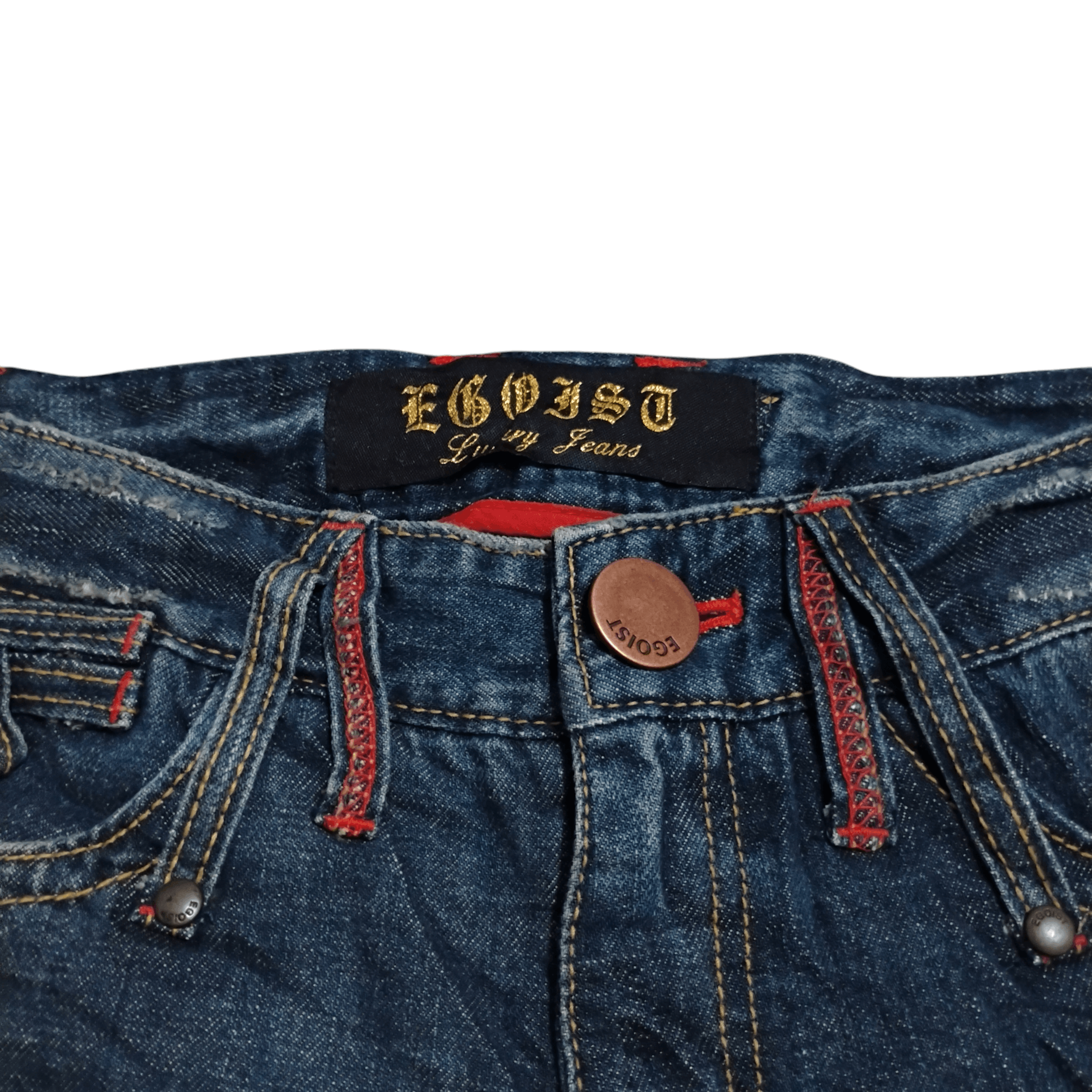 Japanese Brand Egoist Super Flare Patchwork Ripped Distressed Jeans Size 30" / US 8 / IT 44 - 8 Thumbnail