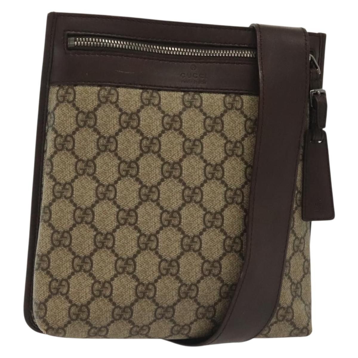 Gucci GUCCI GG Supreme Shoulder Bag Pvc Beige Silver Size ONE SIZE - 1 Thumbnail