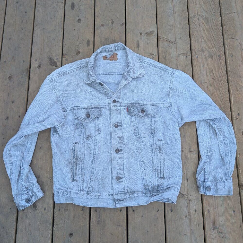 Levi's Vintage Y2K Levi's Bomber Jacket Men's M Blue Denim Light W Size US M / EU 48-50 / 2 - 1 Thumbnail