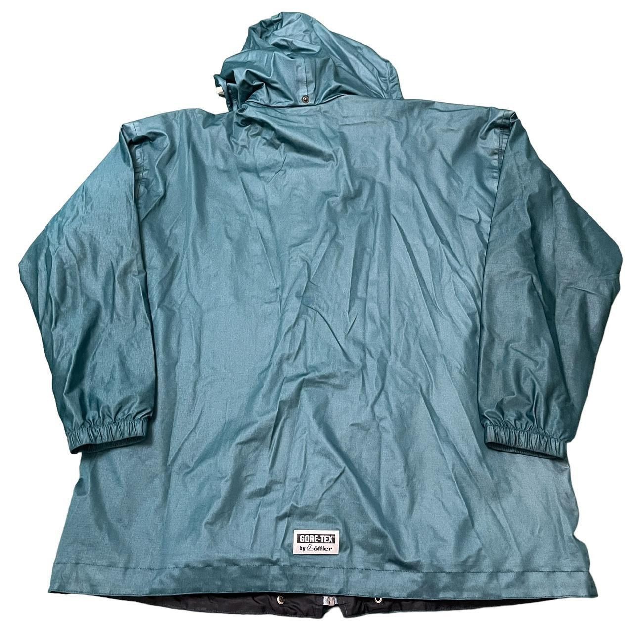 Vintage Vintage LOFFLER Packable Mens Rain Jacket Blue 90s L Size US L / EU 52-54 / 3 - 2 Thumbnail