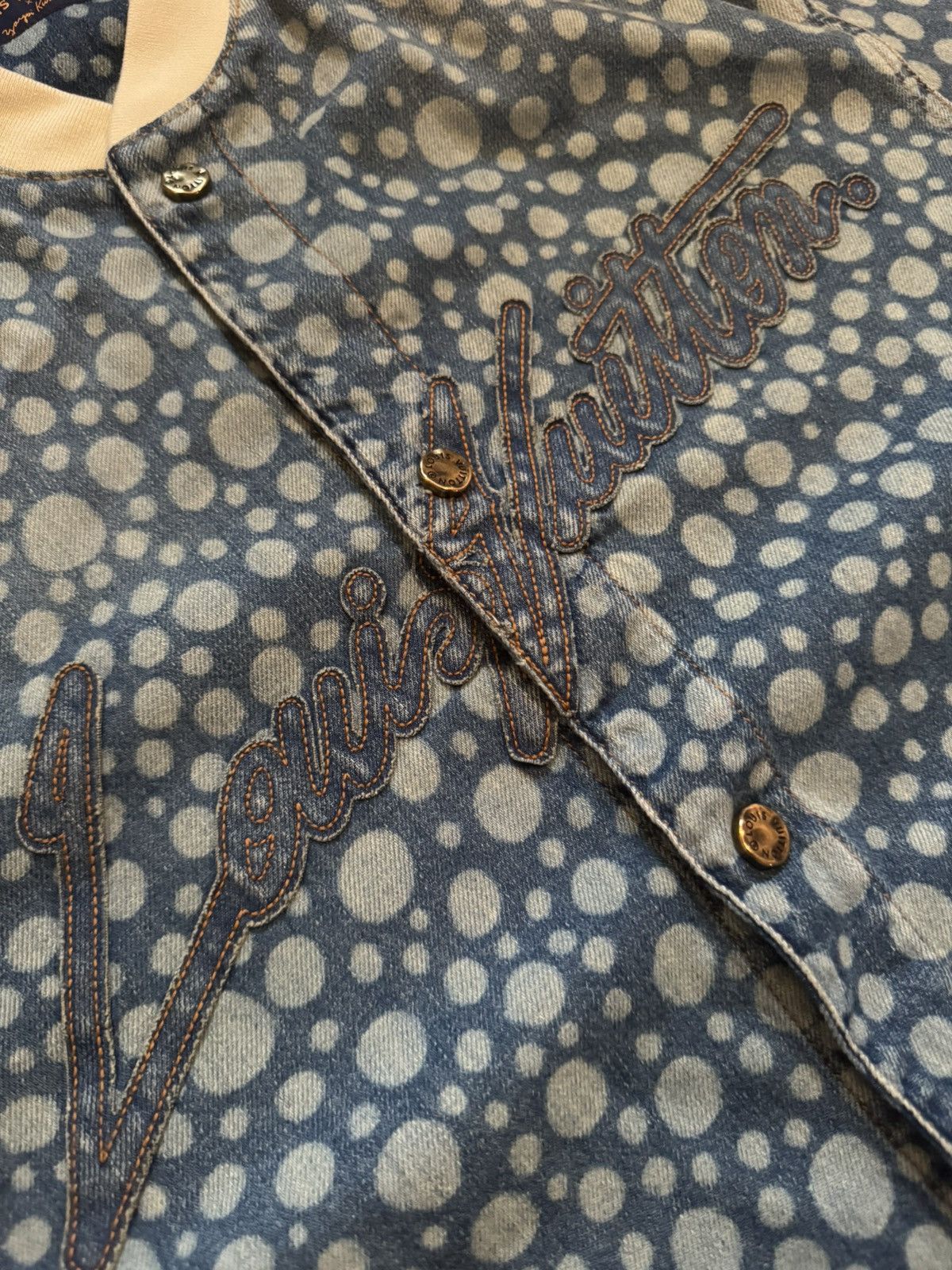 Louis Vuitton × Yayoi Kusama Louis Vuitton denim shirt see real tape measurements in phot Size US M / EU 48-50 / 2 - 2 Thumbnail