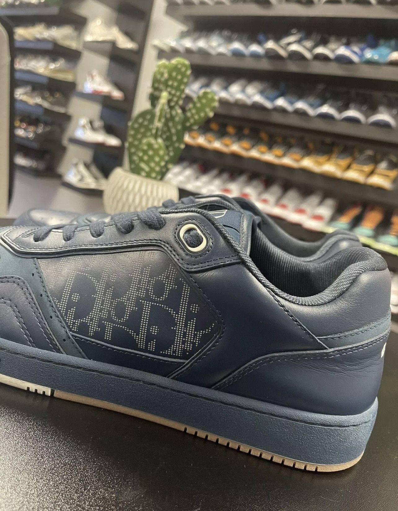Dior Size 46EU/13 - Christian Dior Oblique Galaxy B27 Navy Size US 13 / EU 46 - 5 Thumbnail