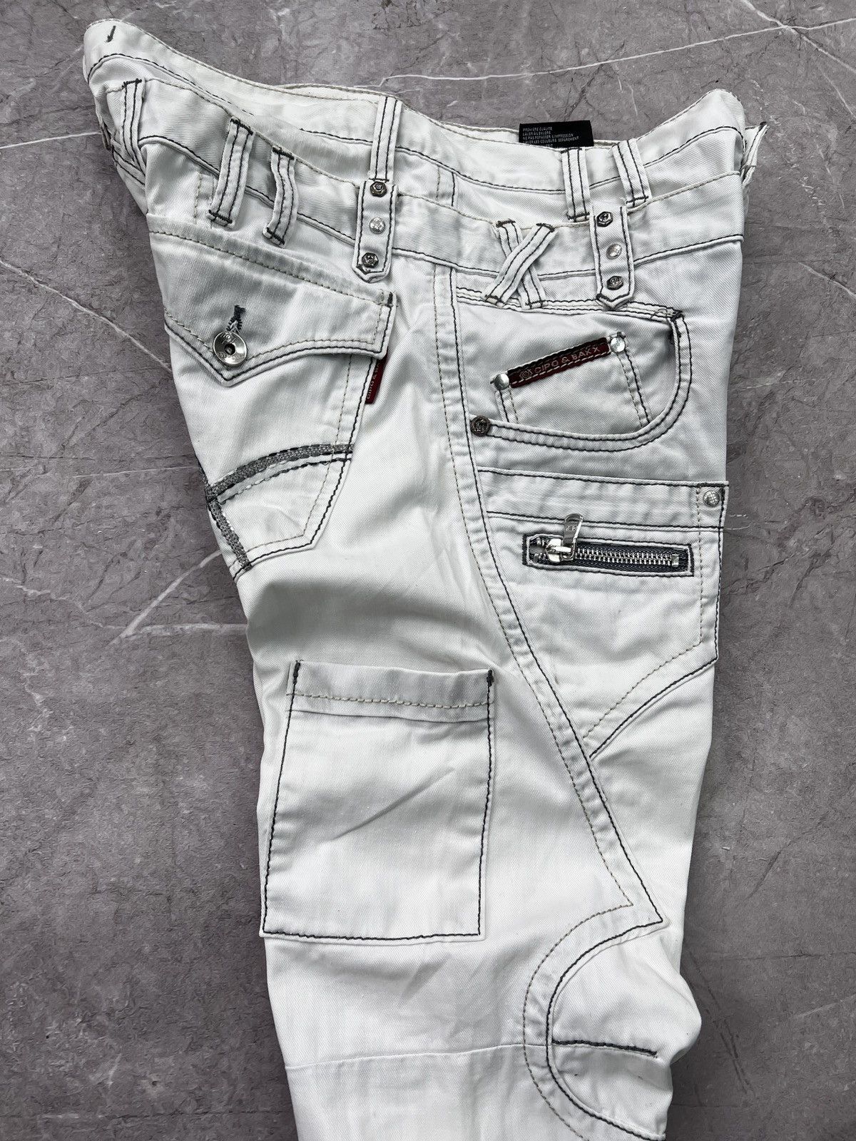 Emporio Armani × If Six Was Nine × Le Grande Bleu (L.G.B.) 2000s Unknown Japanese Bondage Cargo Pants 2k style Size US 34 / EU 50 - 9 Thumbnail