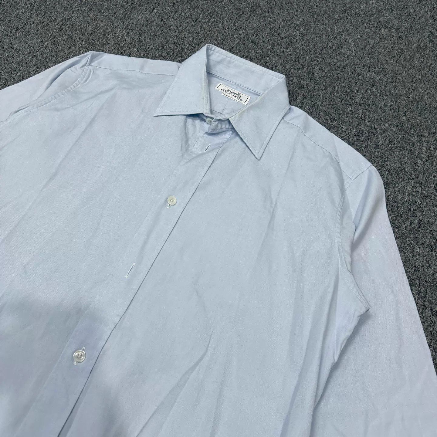 Hermes Hermes Blue Long Sleeve Shirt 37 99 New Size US XS / EU 42 / 0 - 3 Thumbnail