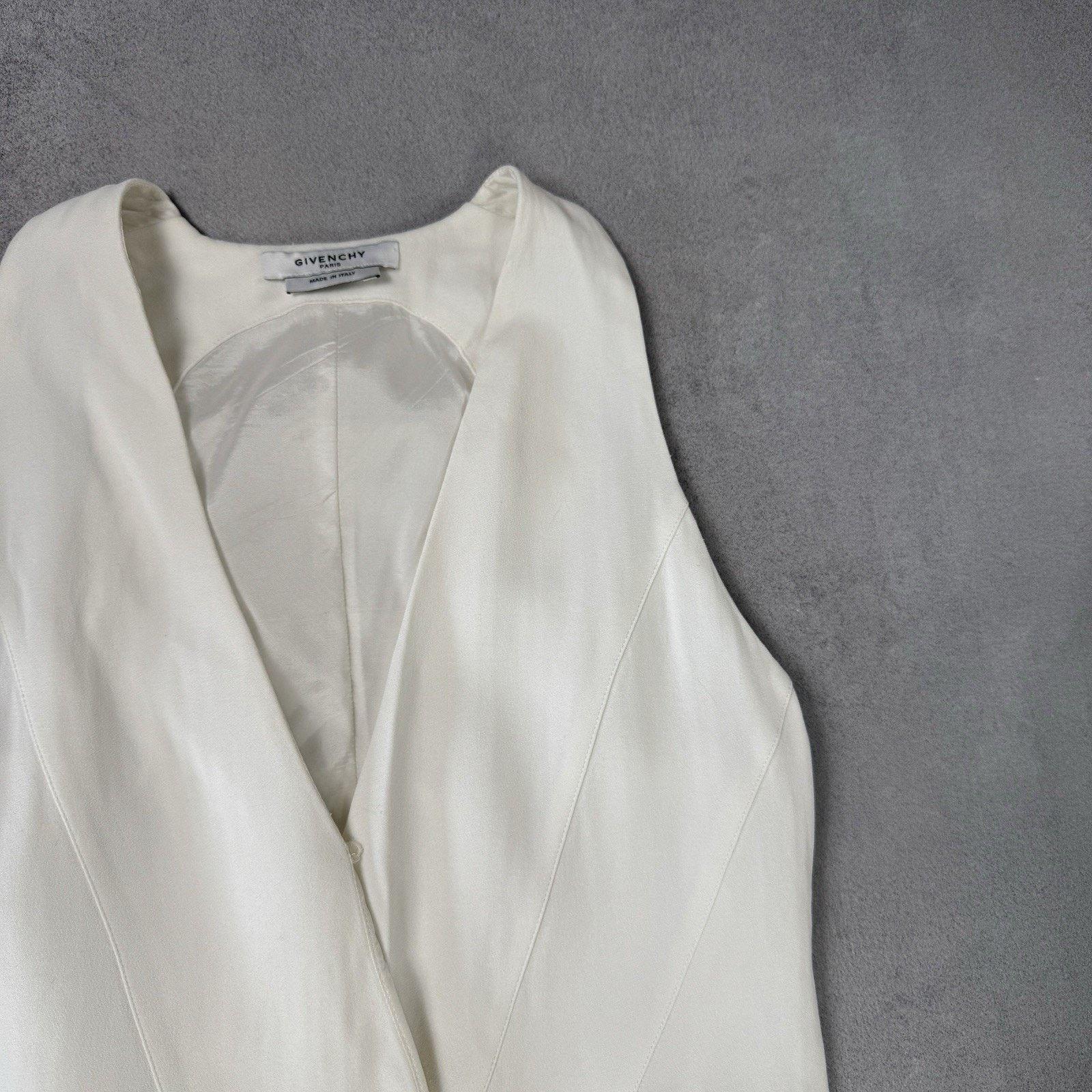 Givenchy Givenchy Women Jumpsuit White Overall Size 36 Viscose Size 26" / US 2 / IT 38 - 3 Thumbnail