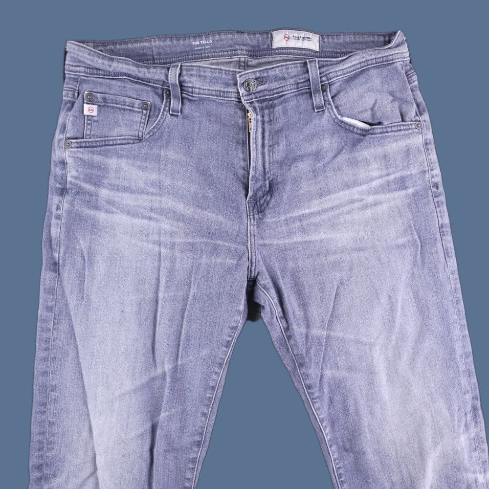 AG Jeans AG Jeans Slim Skinny The Tellis Mens Jeans 34x33 Gray Adriano Goldschmied 90s? Size US 34 / EU 50 - 1 Thumbnail