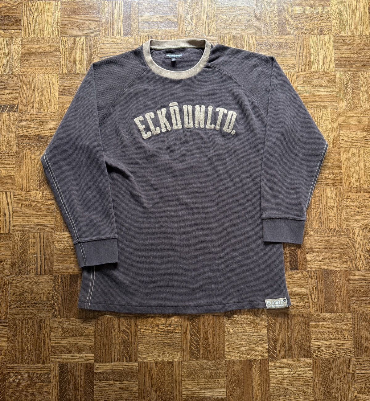 Ecko Unltd. Vintage Y2K Ecko Unltd. Waffle Knit Thermal Shirt Size US XXL / EU 58 / 5 - 1 Thumbnail