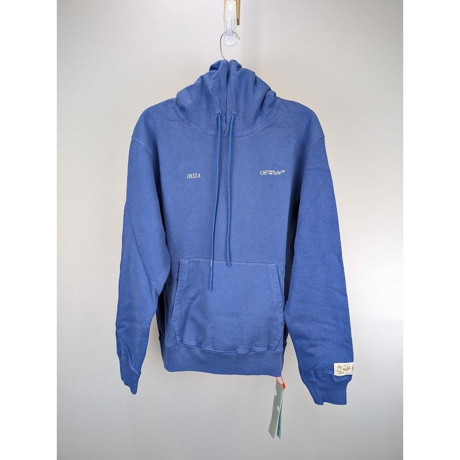 Off-White o1rshd1 SMR- Ibiza Hoodie in Blue White Size US M / EU 48-50 / 2 - 3 Thumbnail