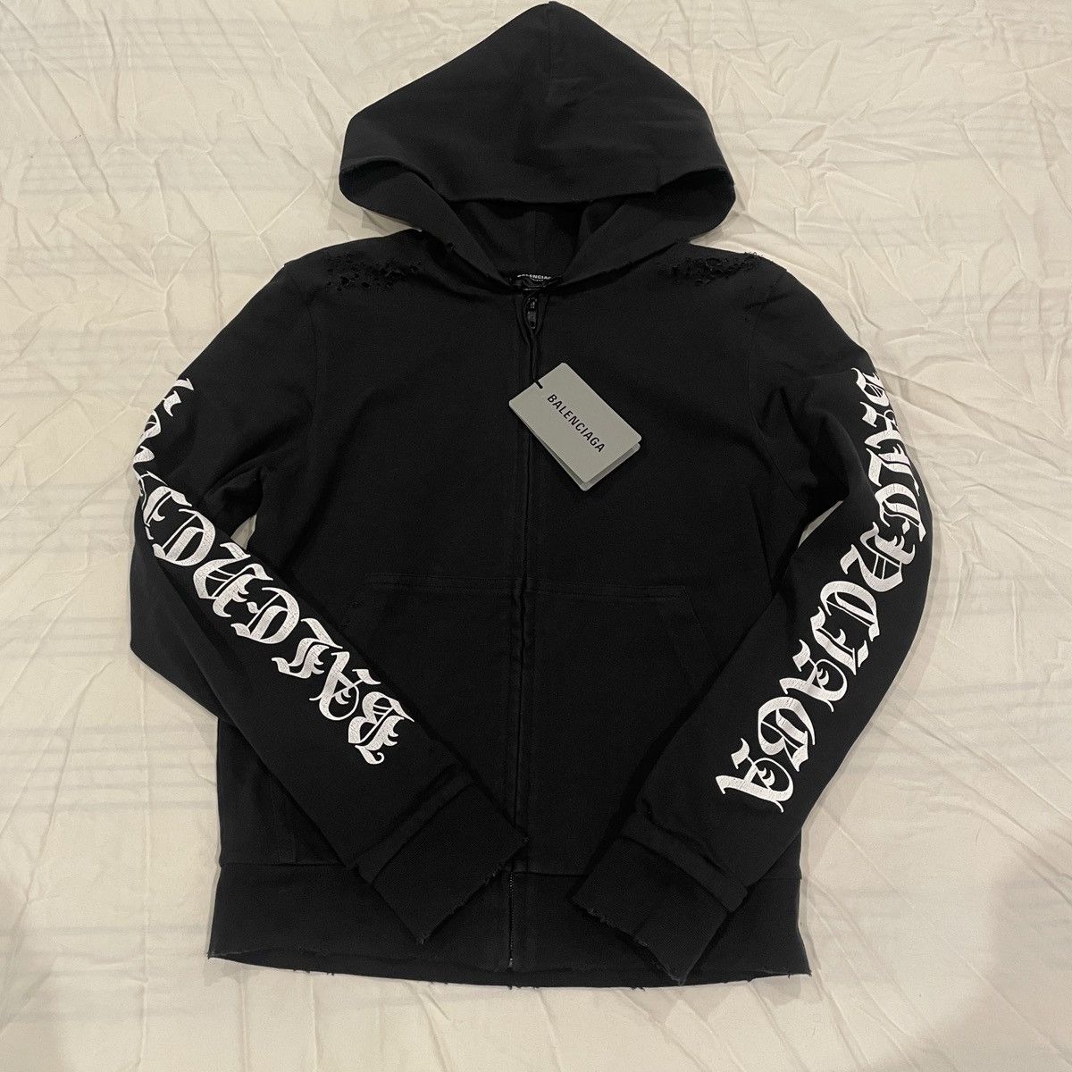 Balenciaga Balenciaga Zip up Hoodie Size S / US 4 / IT 40 - 1 Thumbnail