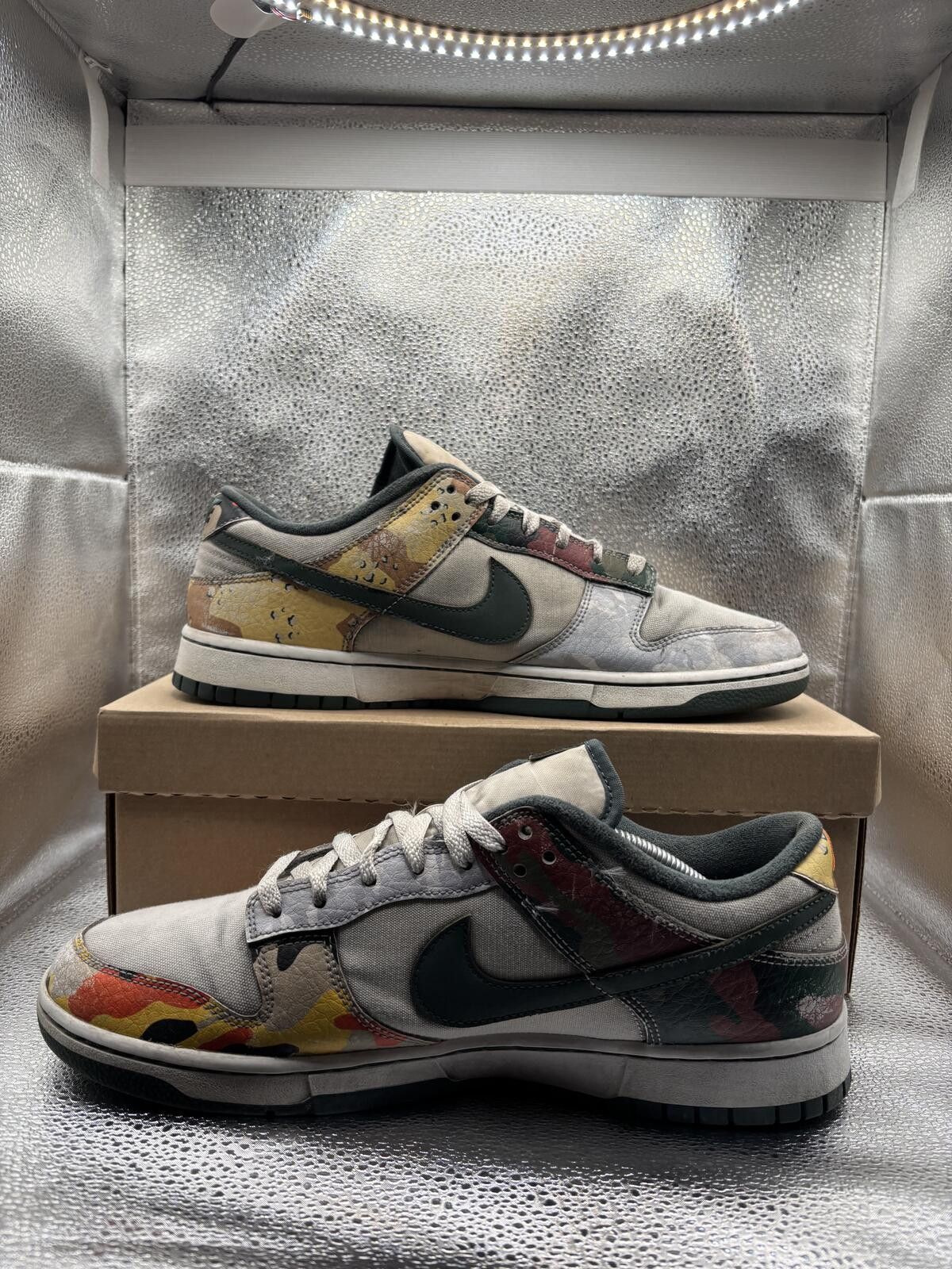 Nike Nike dunk low sail multi-camo Size US 12 / EU 45 - 5 Thumbnail