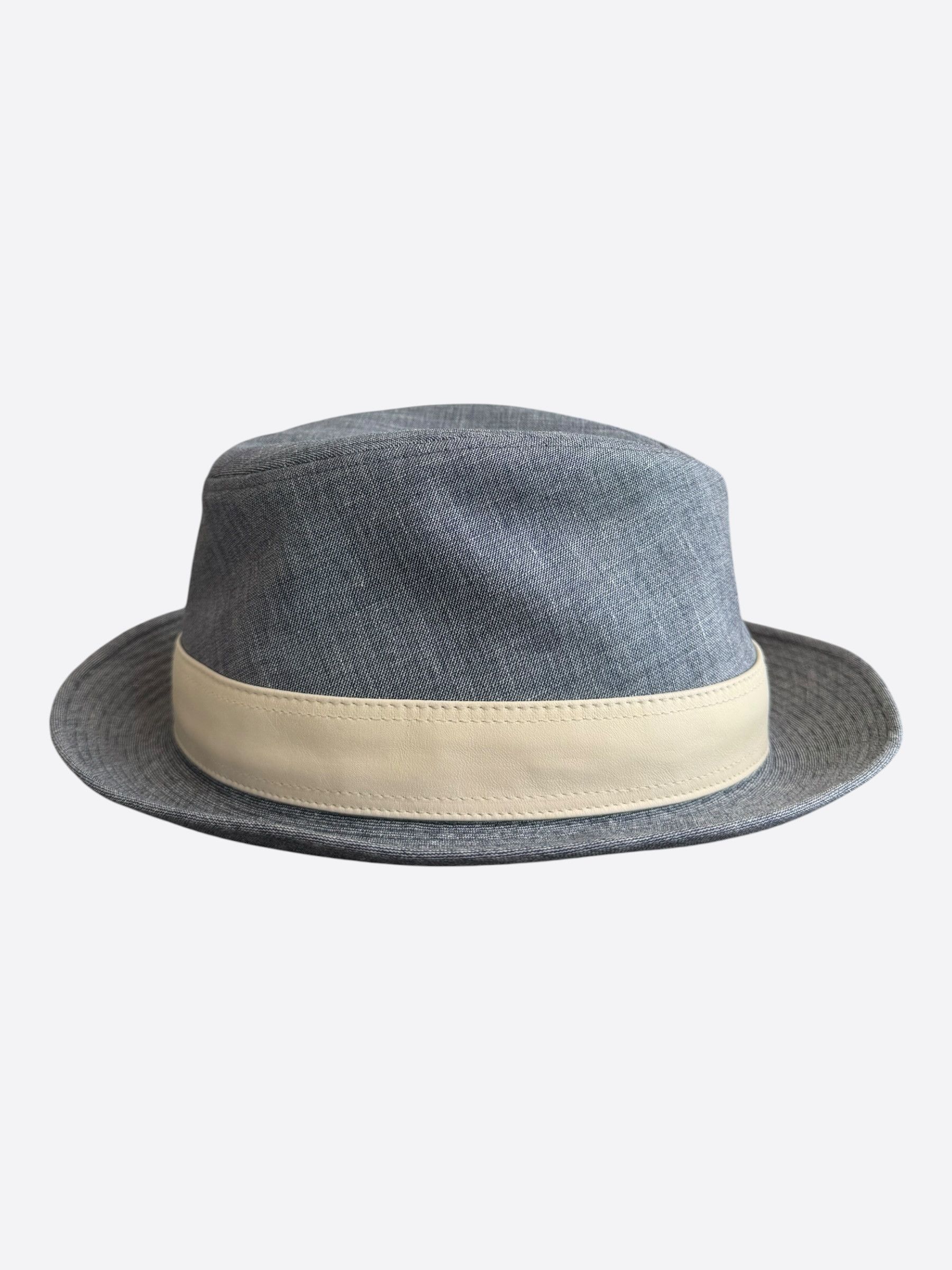 Hermes Hermes Grey & Beige Fedora Size ONE SIZE - 2 Thumbnail