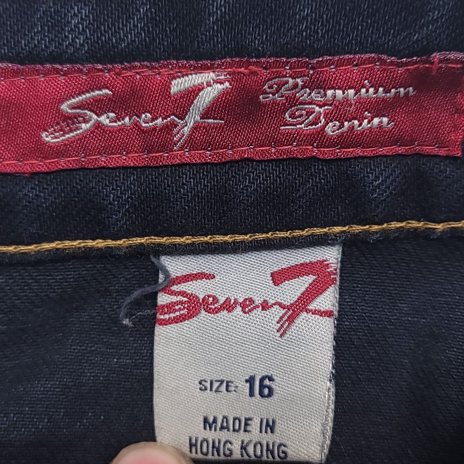 Seven 7 Seven7 Casual Button Zip Denim Jeans Womens Size 16 Blue Size 38" / US 16 / IT 52 - 4 Thumbnail